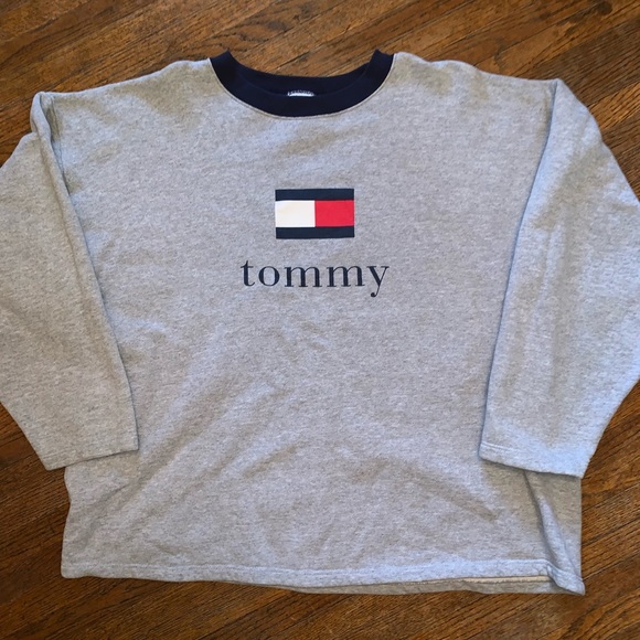 Tommy Hilfiger Other - VTG Tommy Hilfiger Flag Spellout Crewneck Size XL